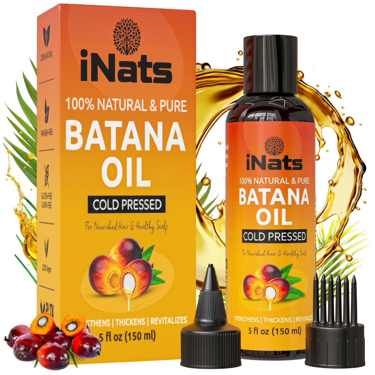Inatws 100% Pure Batana Oil From Honduras | Dr. Sebi Hair Growth Oil